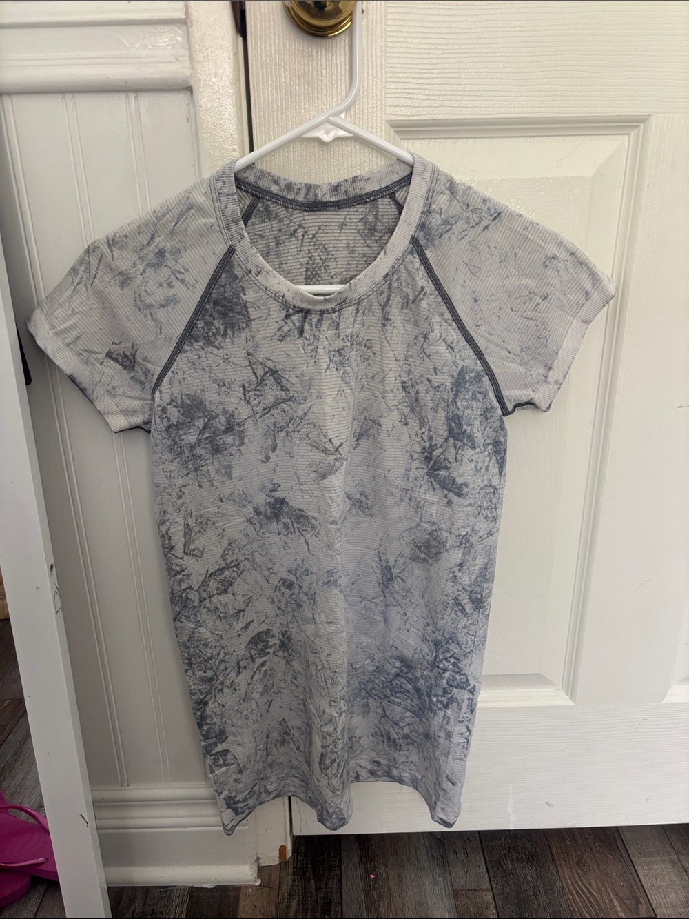 Women's lululemon swiftly tech t shirt  - Grey Marble Print